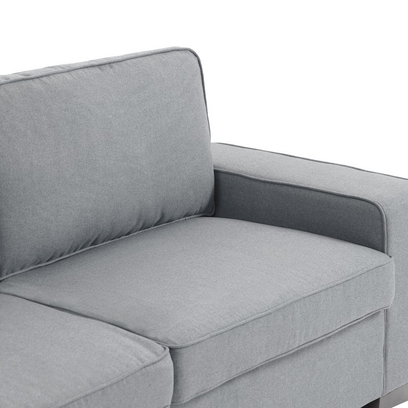 Modern 80" Upholstered Fabric 3-Seater Sofa