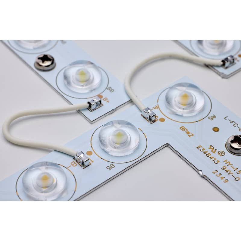 Selene 17 Inch LED Flush Mount CCT Selectable Black Finish