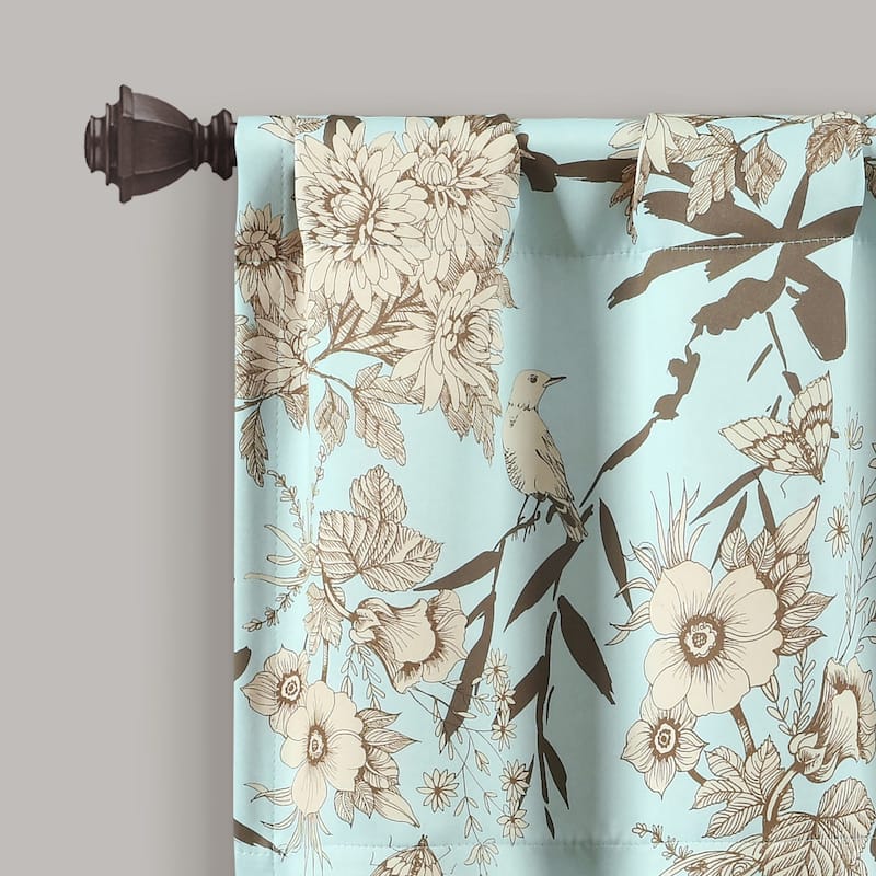 Lush Decor Botanical Garden Light Filtering Window Curtain Valance - 18" x 52"