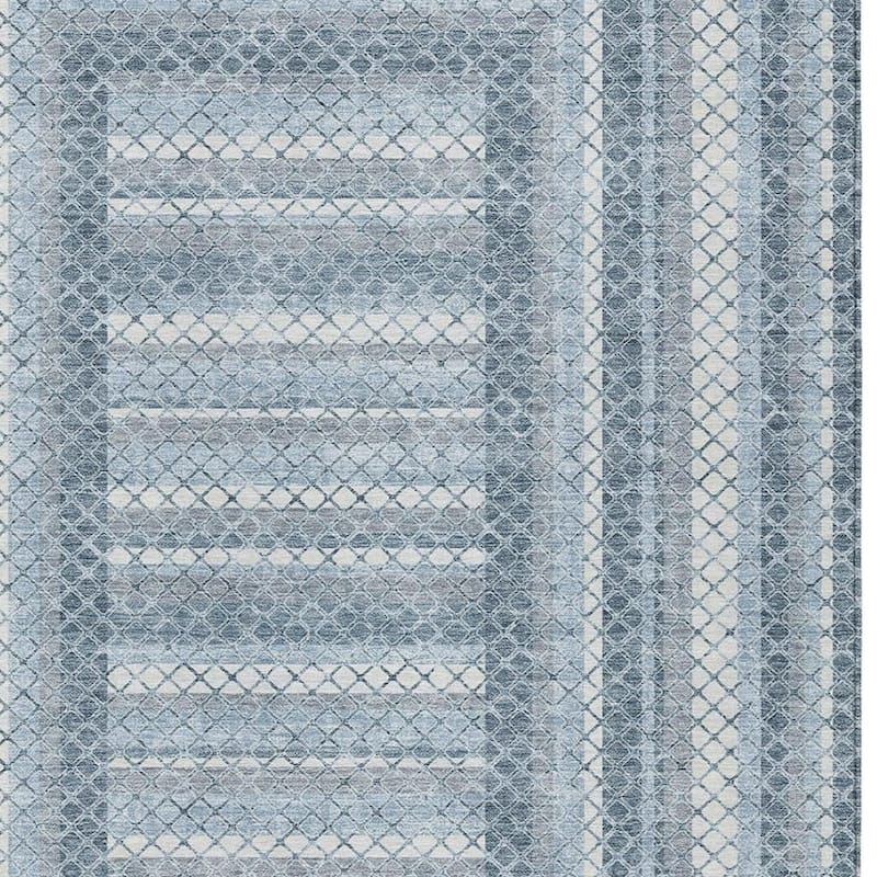 HomeRoots Geometric Transitional Rectangle Outdoor Rug
