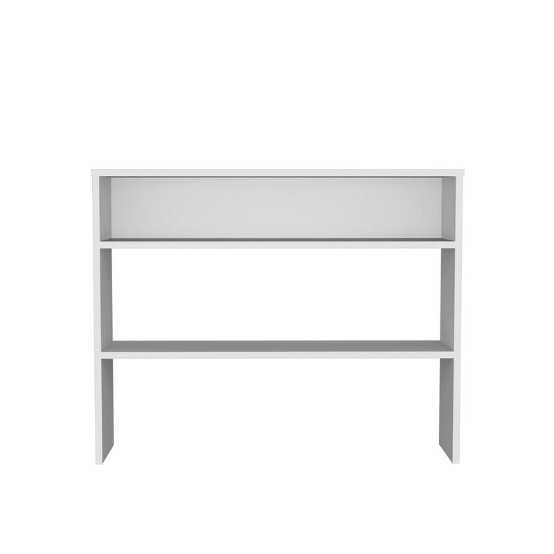 Vail Console table in Melamine with Open Storage, White