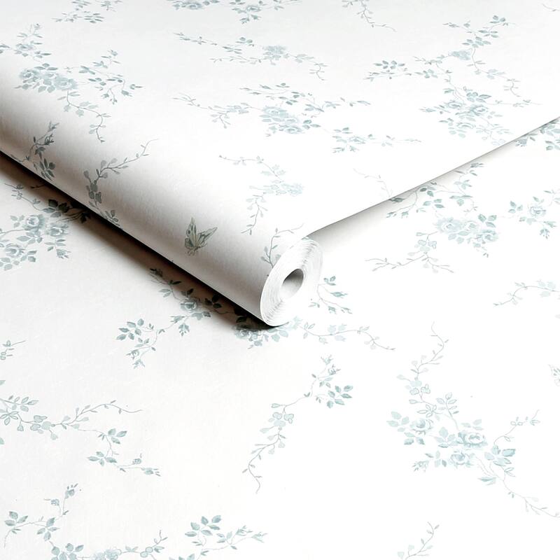 Shabby Chic by Rachel Ashwell Butterflies Blue Wallpaper