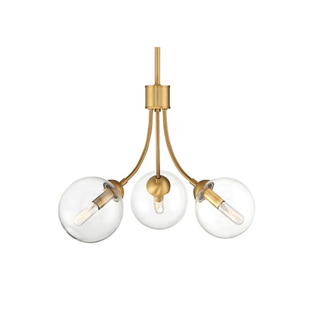 Meridian M10057 3 Light 18" Wide Chandelier