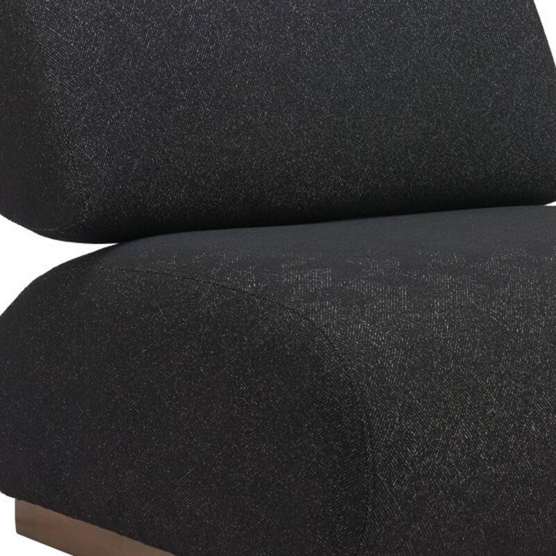 HomeRoots 34" Black And Bronze Fabric And Upholstered Side Chair - 34' X '31.1' X '39