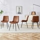 preview thumbnail 27 of 57, Modern Dining Room Kitchen Dining Chair with Black Metal Legs