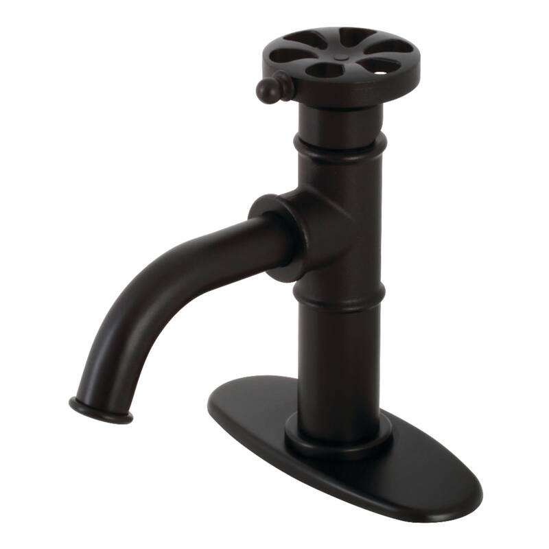 Kingston Brass Belknap 1.2 GPM Deck Mounted Single Hole Bathroom - Matte Black