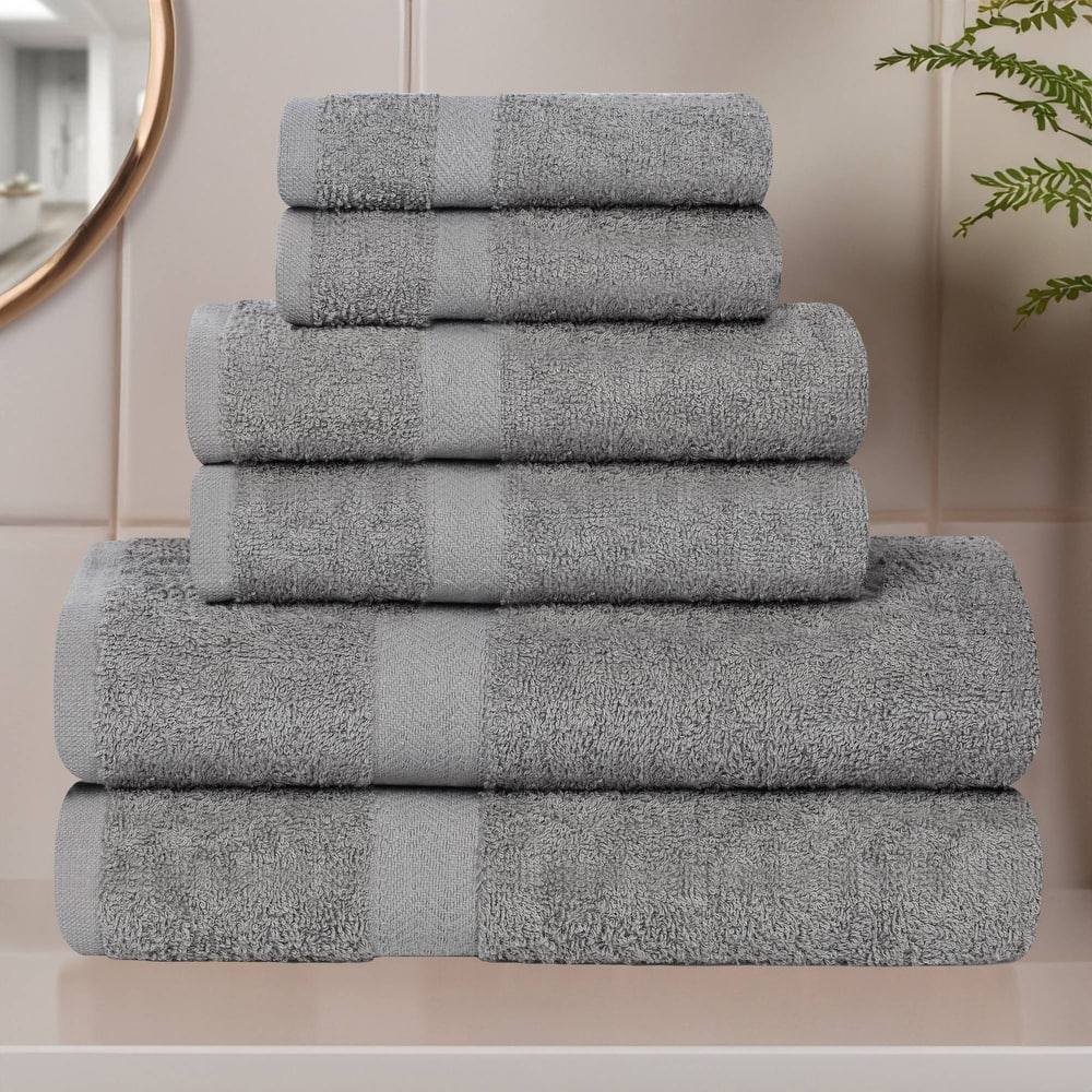 Superior Franklin Cotton Lightweight 6-Piece Assorted Towel Set