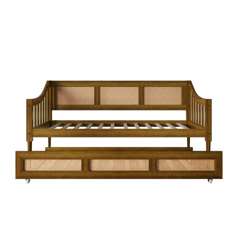 CraftPorch Modern Twin Daybed with Trundle
