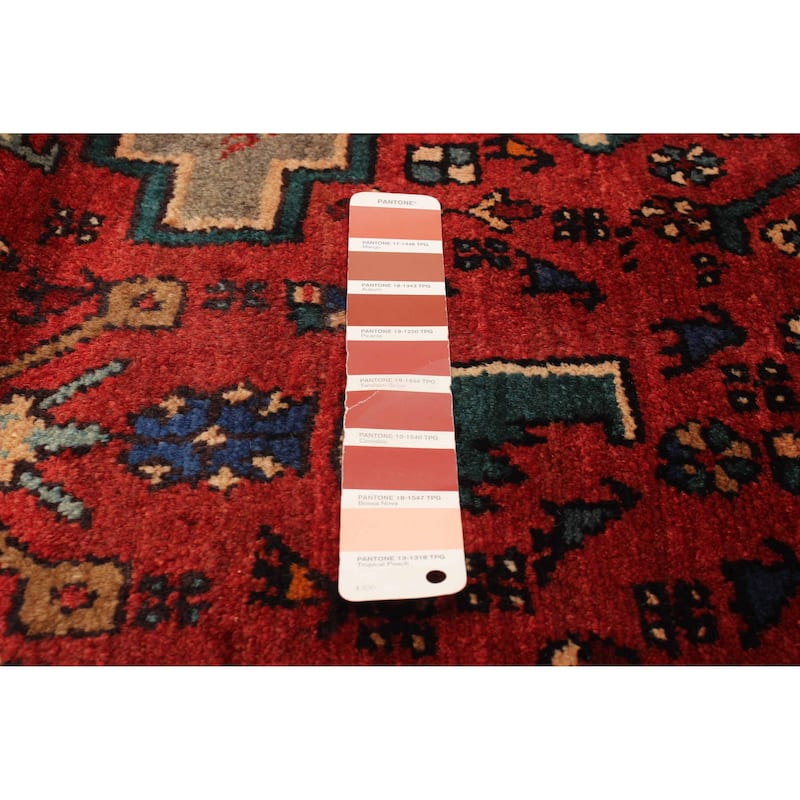 ECARPETGALLERY Hand-knotted Andelz Red Wool Rug - 3'9 x 8'0