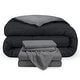 preview thumbnail 47 of 54, Bare Home Down Alternative Reversible Bed in a Bag Black/Grey, Sheets: Grey - California King