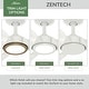 preview thumbnail 70 of 71, Hunter ZenTech Indoor / Outdoor 3-Blade Smart Ceiling Fan w/ LED Light and Handheld Remote