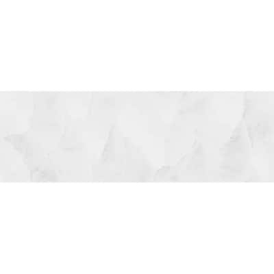 Terrain 12x36 Off-White Ceramic Large Format Ginkgo leaf Wall Tile (11.63 sq ft/case) - 4 Pack