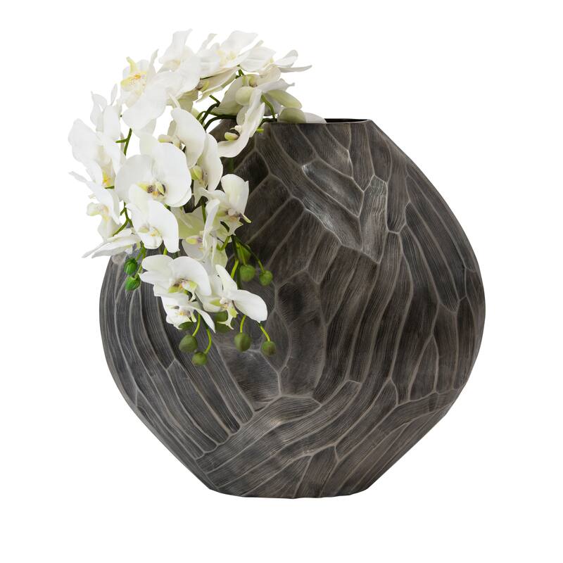 Modern Round Metal Table Vase - Flower Vase