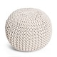 preview thumbnail 8 of 62, Moro Handcrafted Modern Cotton Pouf by Christopher Knight Home