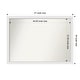 preview thumbnail 169 of 190, Wall Mirror Choose Your Custom Size - Extra Large, Blanco White Wood Outer Size: 47 x 34 in