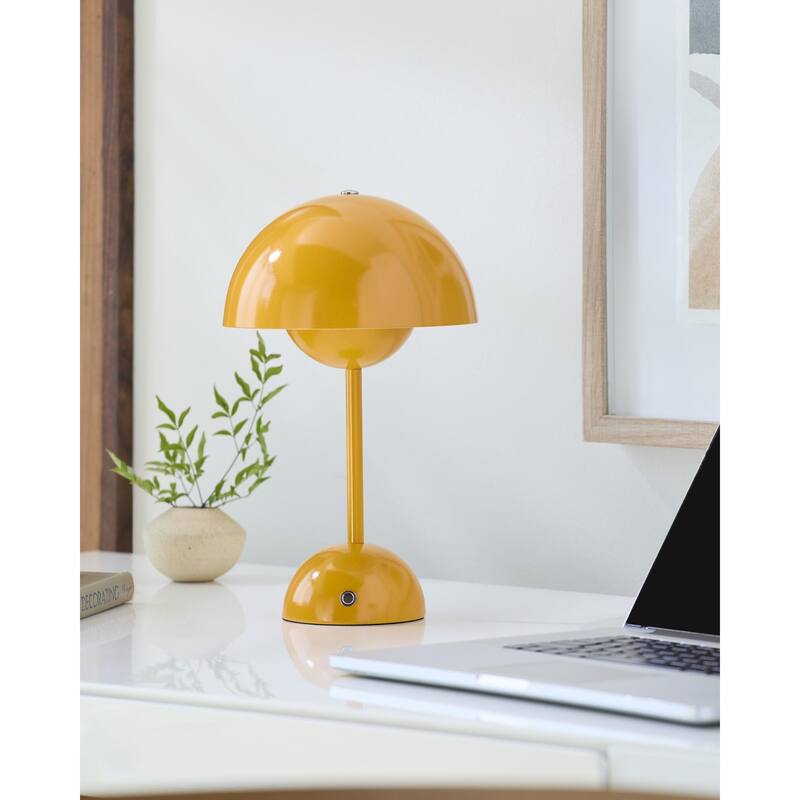 Livabliss Mayotte Modern & Contemporary Accent Table Lamp - Yellow