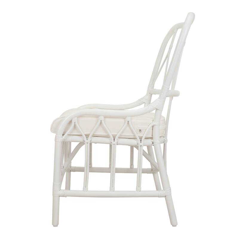 NPD Furniture Ayanna Modern Bohemian Rattan Dining Chair