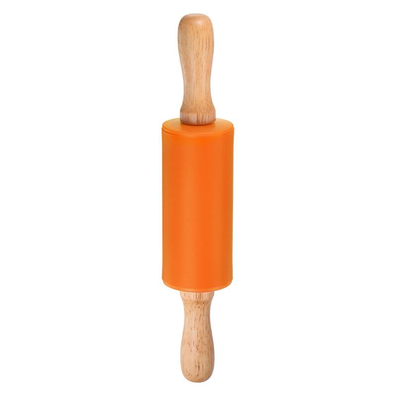 Silicone Rolling Pins for Baking 23.5cm x 4.2cm Orange