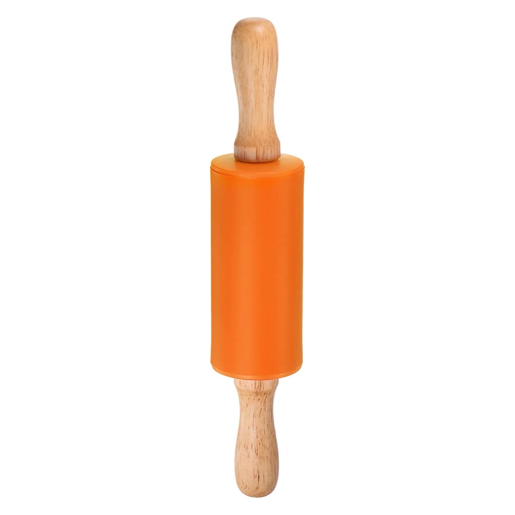 Silicone Rolling Pins for Baking 23.5cm x 4.2cm Orange
