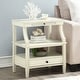 preview thumbnail 6 of 23, Newport Storage Nightstand by Greyson Living Antique White
