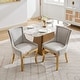 preview thumbnail 57 of 75, GDFStudio - Modern Dining Chair Set with Curved Gold-Plated Legs & Rivet Trim (Set of 2)