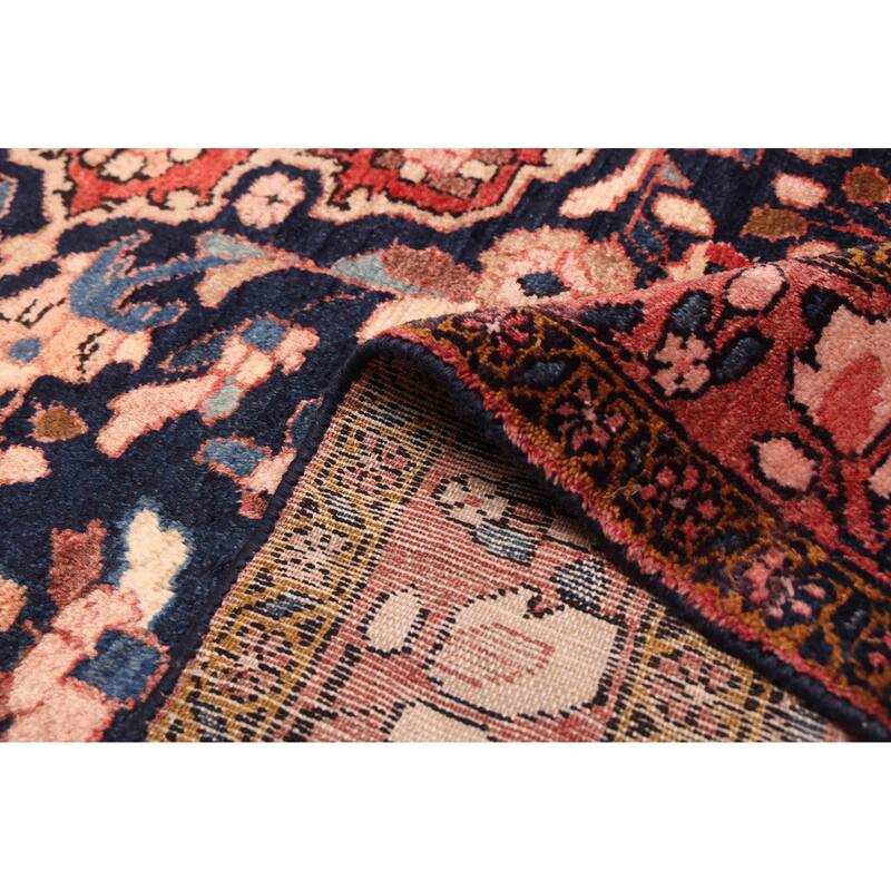 ECARPETGALLERY Hand-knotted Anadol Vintage Dark Navy Wool Rug - 5'9 x 7'9