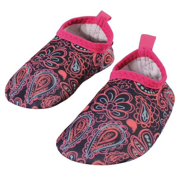 slide 1 of 1, Hudson Baby Infant and Toddler Water Shoes for Sports, Yoga, Beach and Outdoors, Paisley Punch Baby and Toddler Paisley Punch - 4T