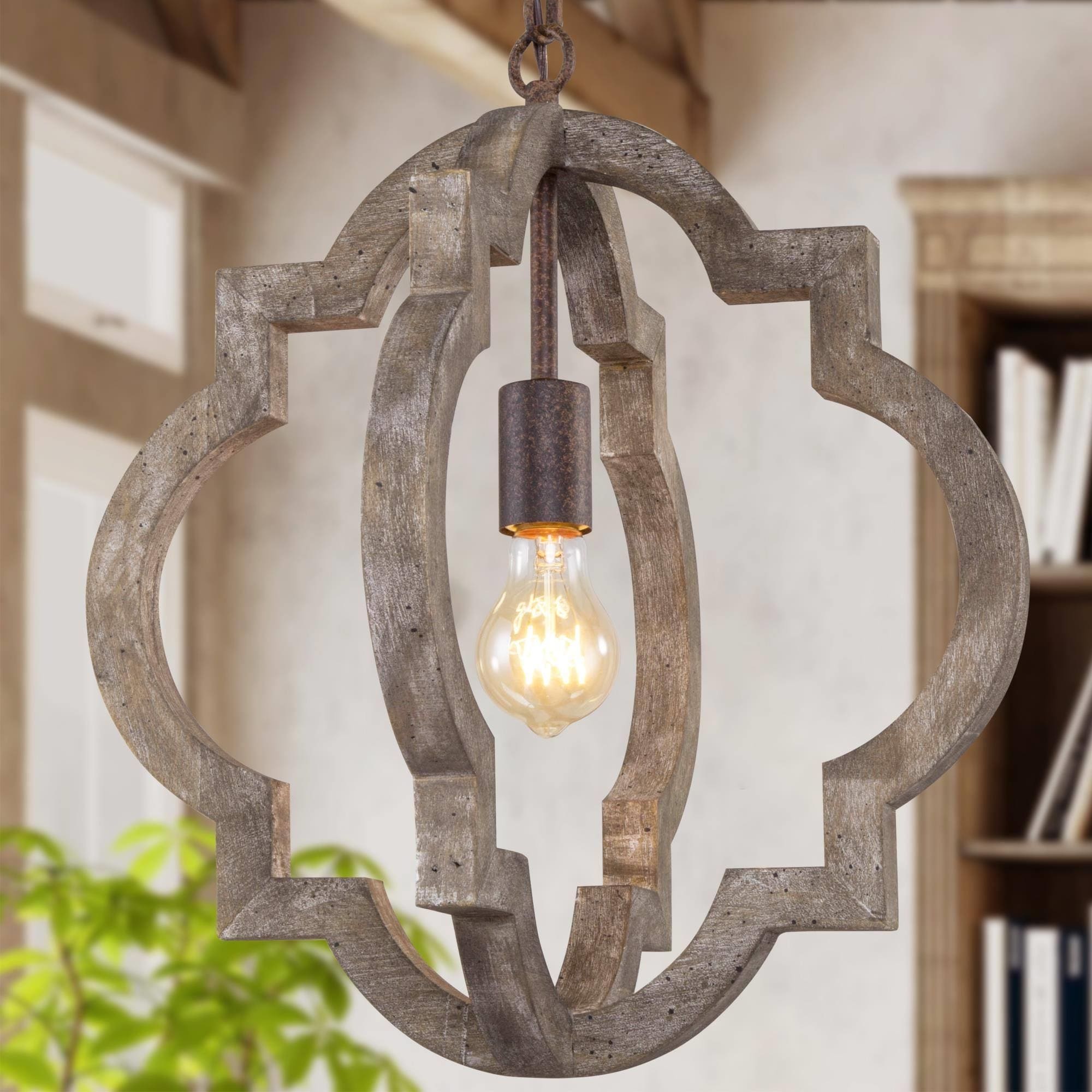 Geometric lantern pendant light discount