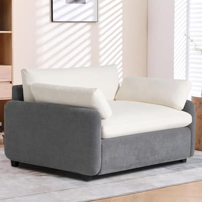Modern Stylish Chenille Fabric Upholstered Office Single Sofa Chair