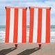 preview thumbnail 2 of 48, Cabana Stripe Oversized Cotton Beach 2 Piece Towel Set by Superior Coral