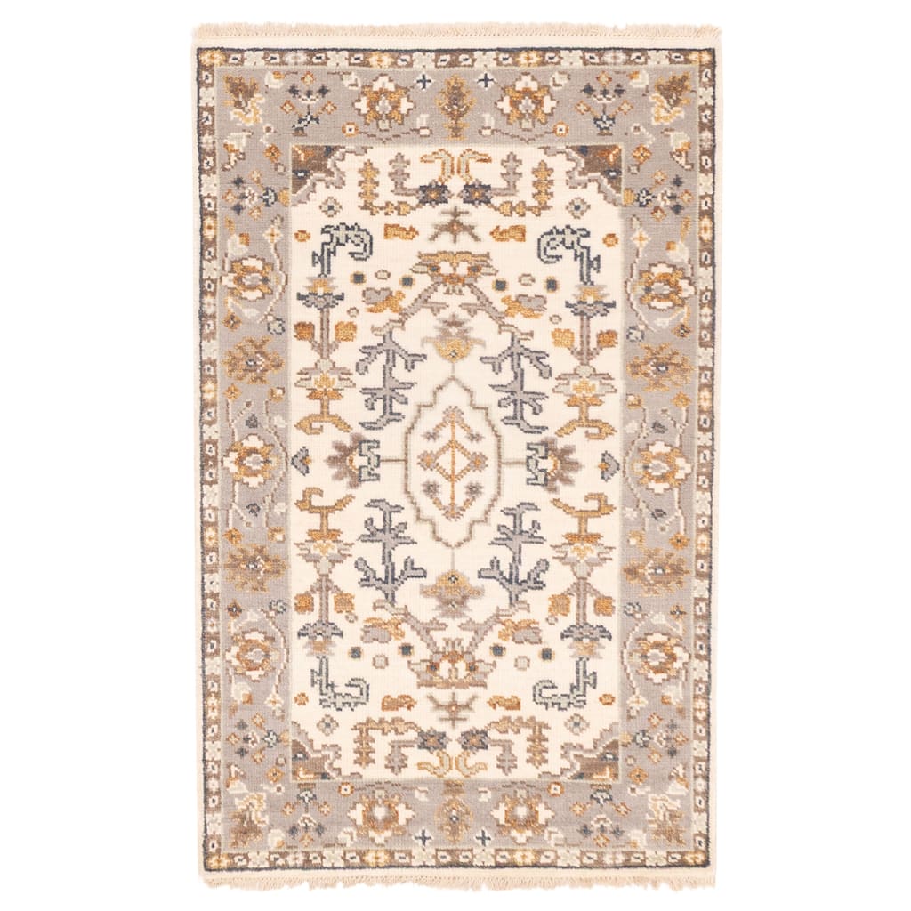 ECARPETGALLERY Hand-knotted Jules Serapi Cream Wool Rug - 3'1 x 5'1