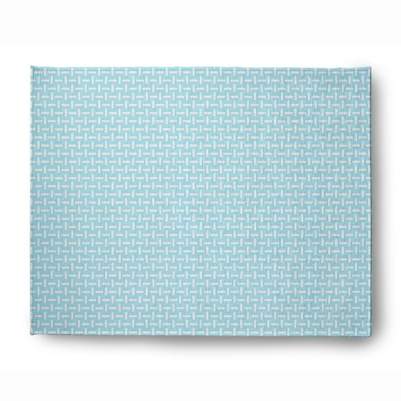 Woven Stitch Soft Chenille Rug - 8' x 10' - Light Blue