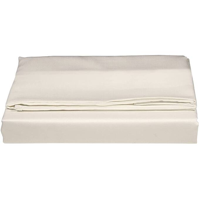 GOTS Certified 300TC Organic Cotton Sateen Wrinkle Resistant Flat Sheets