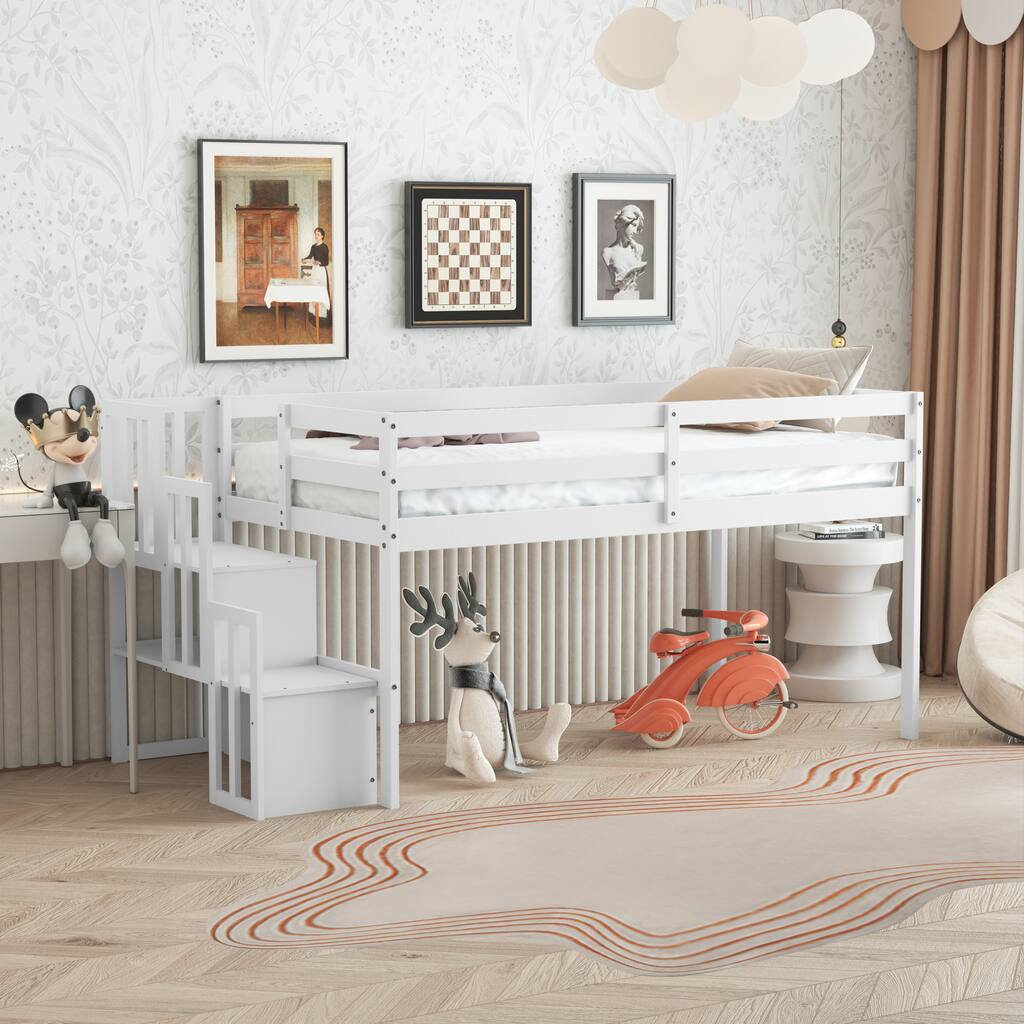 Loft Bed with Stairs