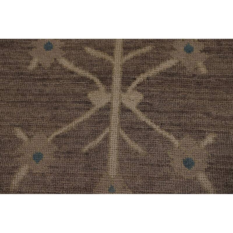 Oushak Turkish Large Area Rug Vegetable Dye Handmade Wool Carpet - 10'0"x 14'3"