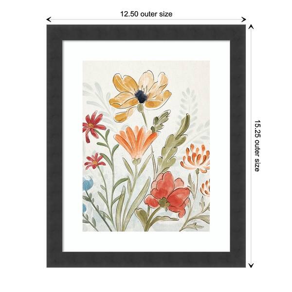 dimension image slide 13 of 12, Spiced Petals III (Flower) by Janelle Penner Framed Wall Art Print