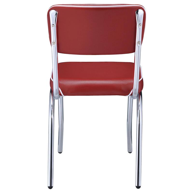 Chrome Upholstered Side Chairs,Dining Chair (Set of 2)