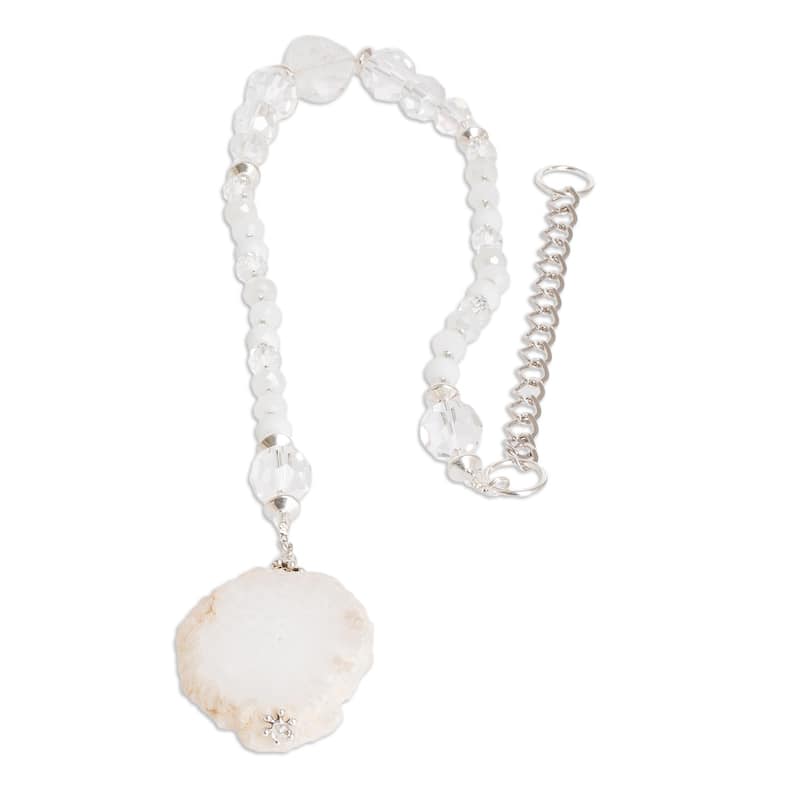 Novica Handmade Precious Whispers Quartz And Crystal Suncatcher