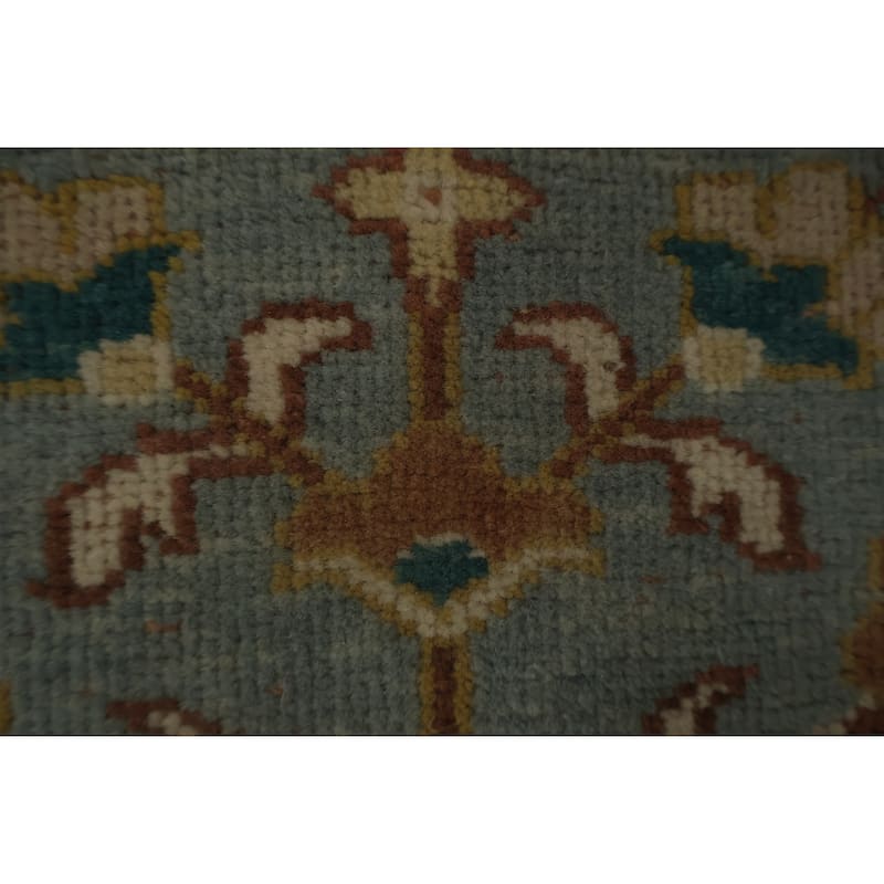 Hand Knotted Oriental 100% Wool Carpet Traditional All-Over Navy Blue & Blues Ziegler Area Rug - 3' 1'' X 2' 0''