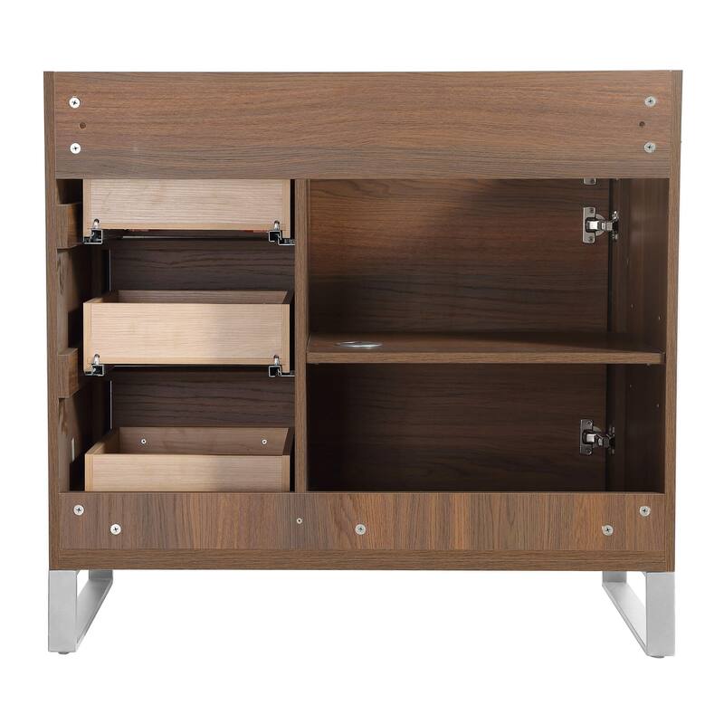 Fine Fixtures Opulence Collection Bathroom Vanity with White Ceramic Sink