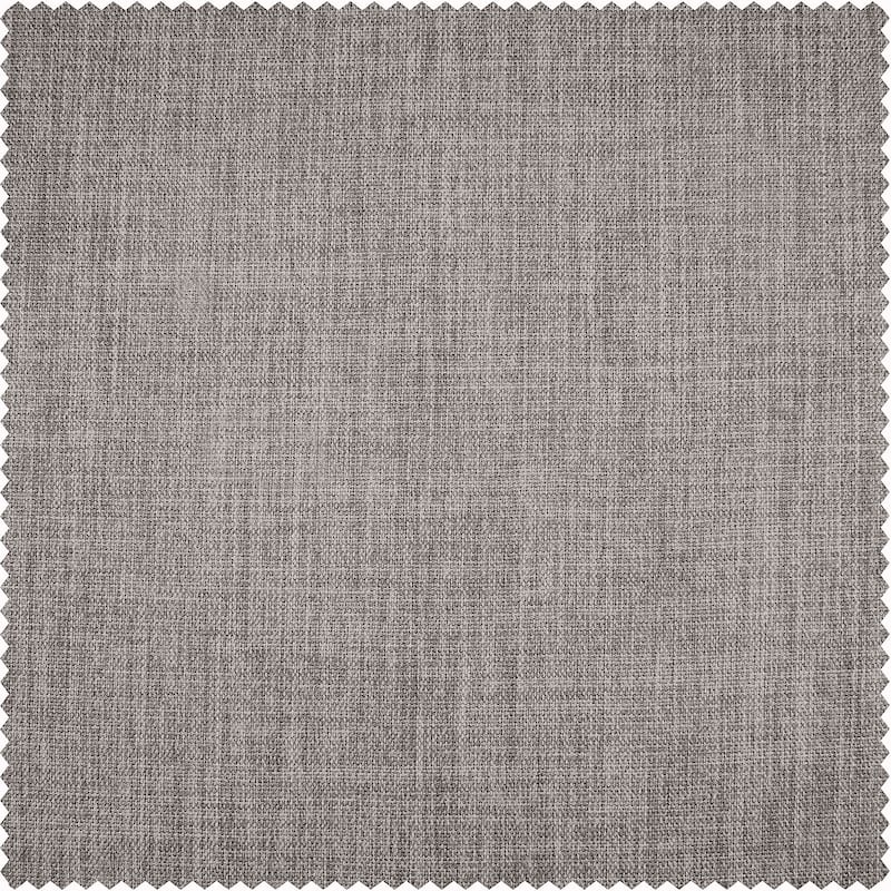 Exclusive Fabrics French Pleated Textured Faux Linen Room Darkening Curtains for Bedroom & Living Room Curtains Single Panel