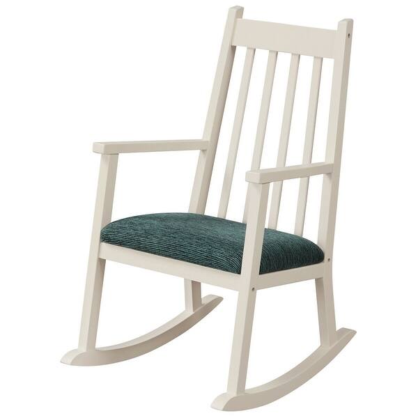 Shop Gymax Kids Wooden Rocking Chair Cushioned Rocker Child Garden Yard See Details On Sale Overstock 31931535