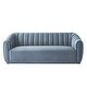 preview thumbnail 43 of 48, Gage 85" Long Velvet Sofa Channel Tufted Arms and Back Teal