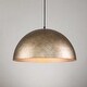 preview thumbnail 8 of 10, 1-Light Mid-Century Industrial Vintage 20" Dome Pendant - 20"D