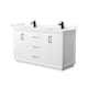 Option White / Giotto Quartz Top / Matte Black Hardware