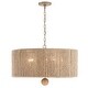 preview thumbnail 1 of 5, Jessa 5 Light Burnished Silver Pendant - 24'' W x 16'' H 24'' W x 16'' H