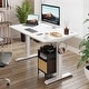 preview thumbnail 1 of 46, Futzca Height Adjustable Electric Standing Desk Sit Stand Computer Stand up Desk with Splice Board(White) White/White48*24