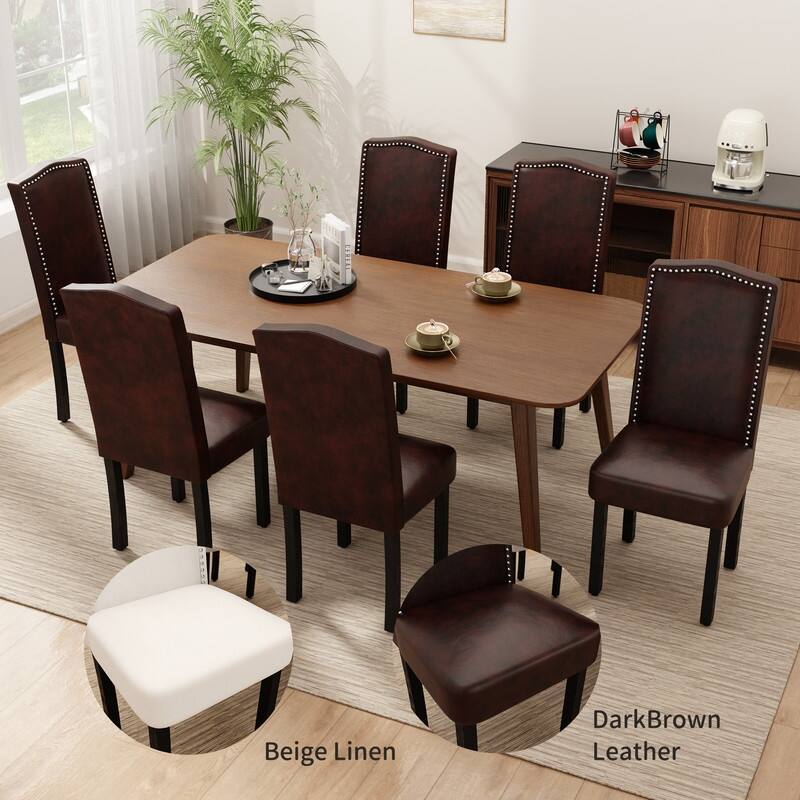 Dining Chairs With Upholstered Fabric (Set of 2)