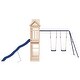 preview thumbnail 6 of 15, vidaXL Swing Set Outdoor Backyard Wooden Playground Equipment for Kids Age 3-8