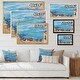 preview thumbnail 4 of 6, Designart "Gulf Of Naples Coastal Landscape" French Country Framed Canvas Wall Art